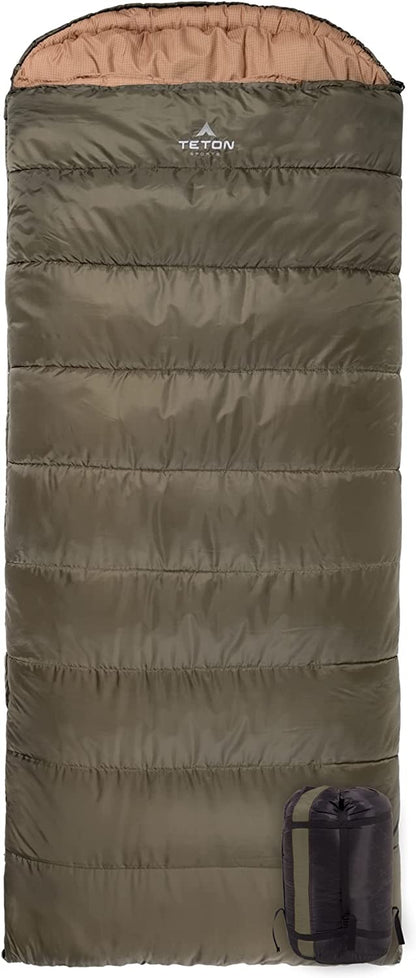 Celsius XL Sleeping Bag; Great for Family Camping; Free Compression Sack