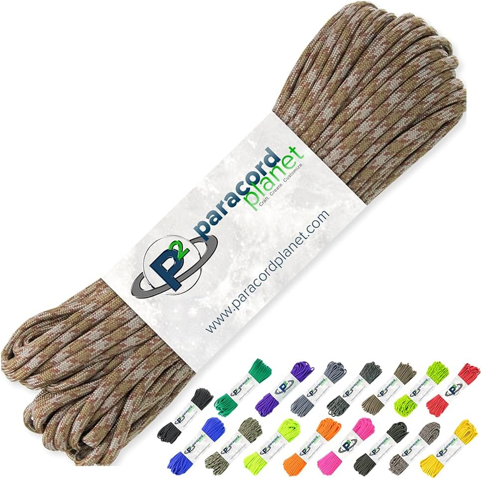 100' Hanks Parachute 550 Cord Type III 7 Strand Paracord Top 40 Most Popular Colors