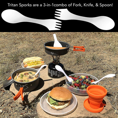Gear4U Ultra Compact Camping Cookware Kits for Hiking, Backpacking, and Survival Cooking.