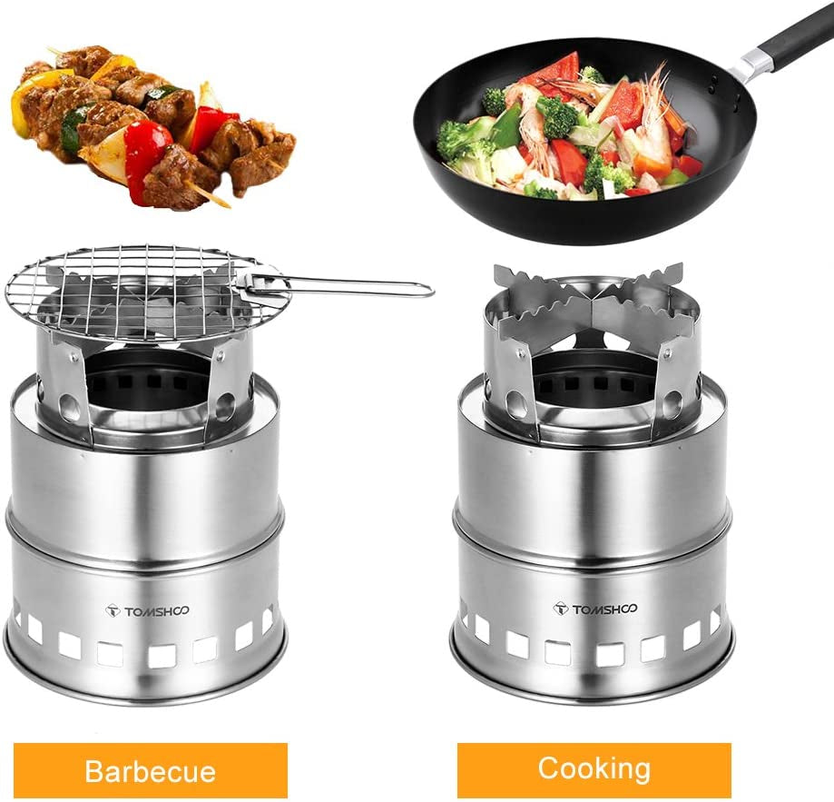 Portable, Foldable, Stainless Steel, Burning Backpacking Stove