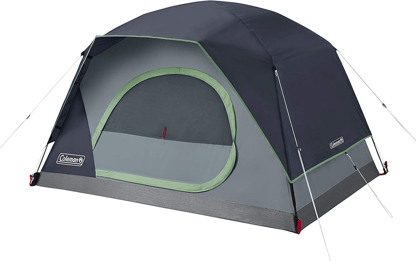 Skydome Camping Tent, 2/4/6/8 Person Family Dome Tent with 5 Minute Setup, Strong Frame Can Withstand 35MPH Winds, Roomy Interior with Extra Storage Included