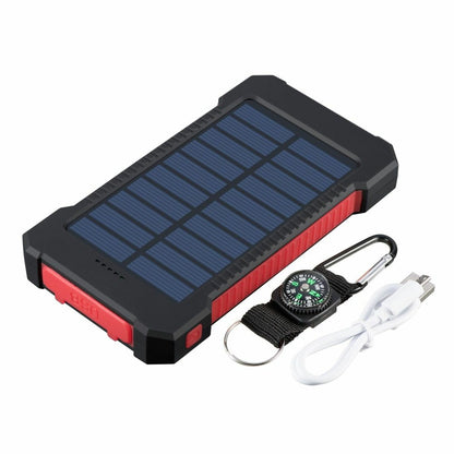 2023 Super 5000000Mah 2 USB Portable Charger Solar Power Bank for Cell Phone, Green