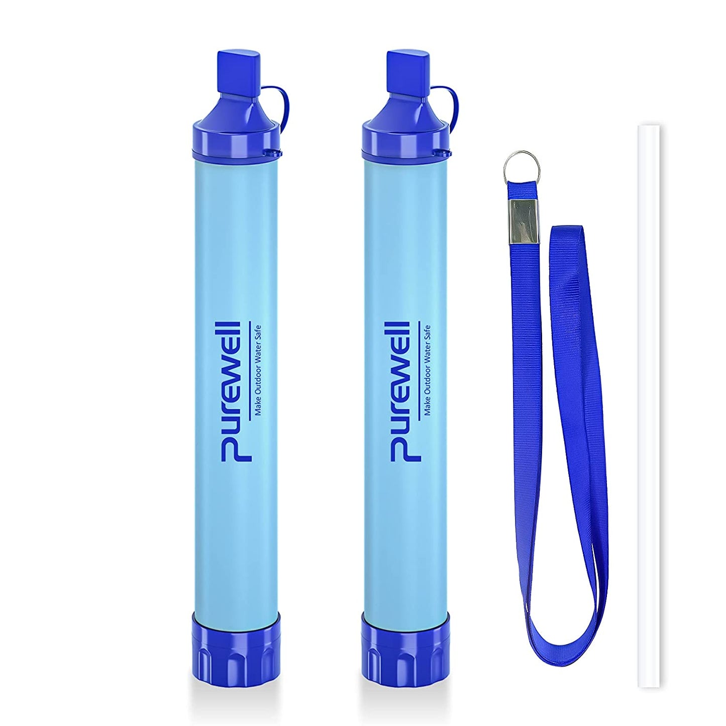 Outdoor Water Filter Personal Water Filtration Straw Emergency Survival Gear Water Purifier for Camping Hiking Climbing Backpacking