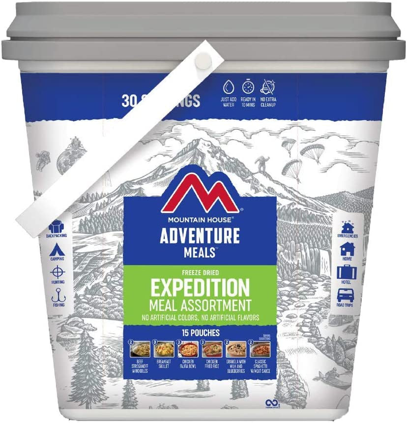 Expedition Bucket | Freeze Dried Backpacking & Camping Food | 30 Servings
