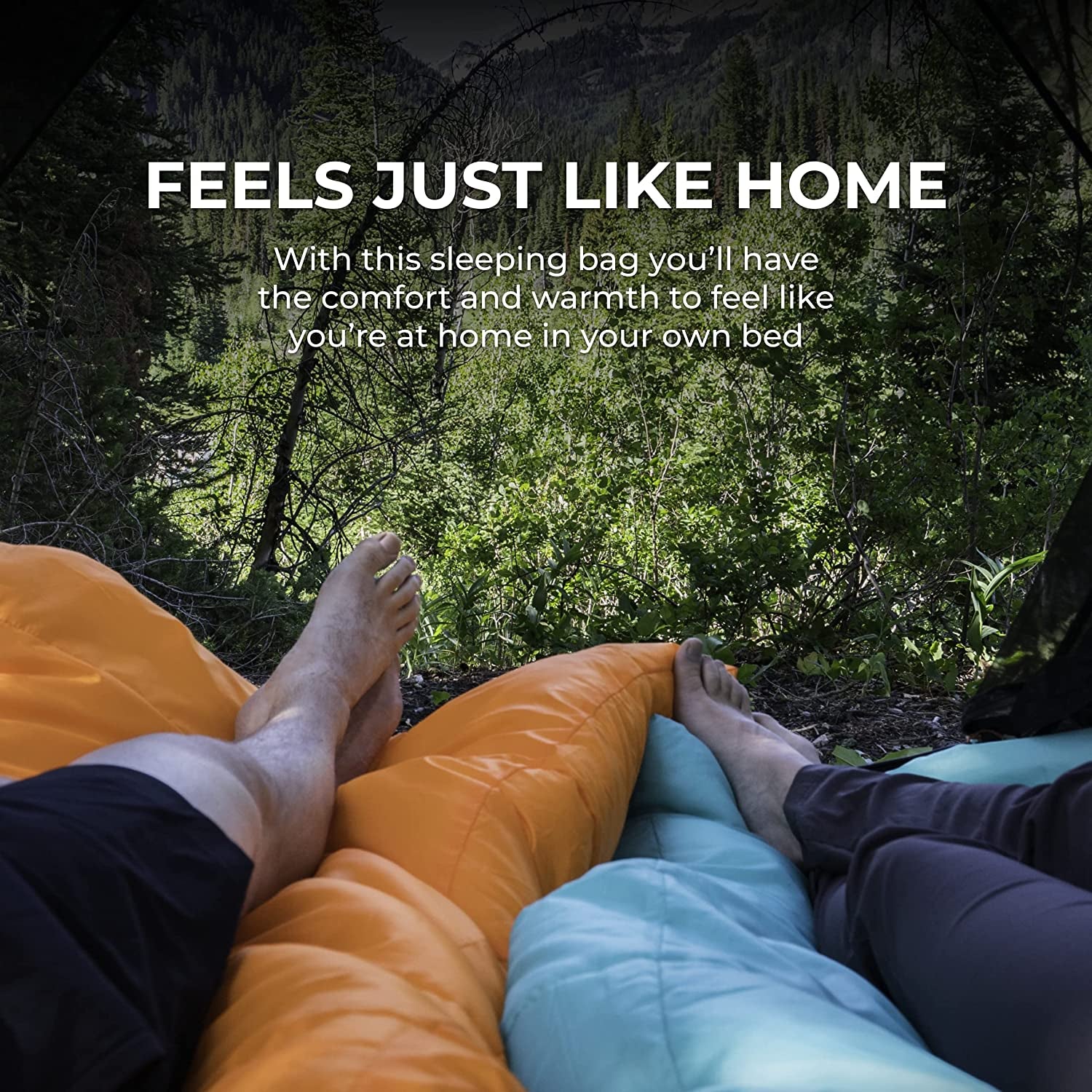 Celsius XL Sleeping Bag; Great for Family Camping; Free Compression Sack