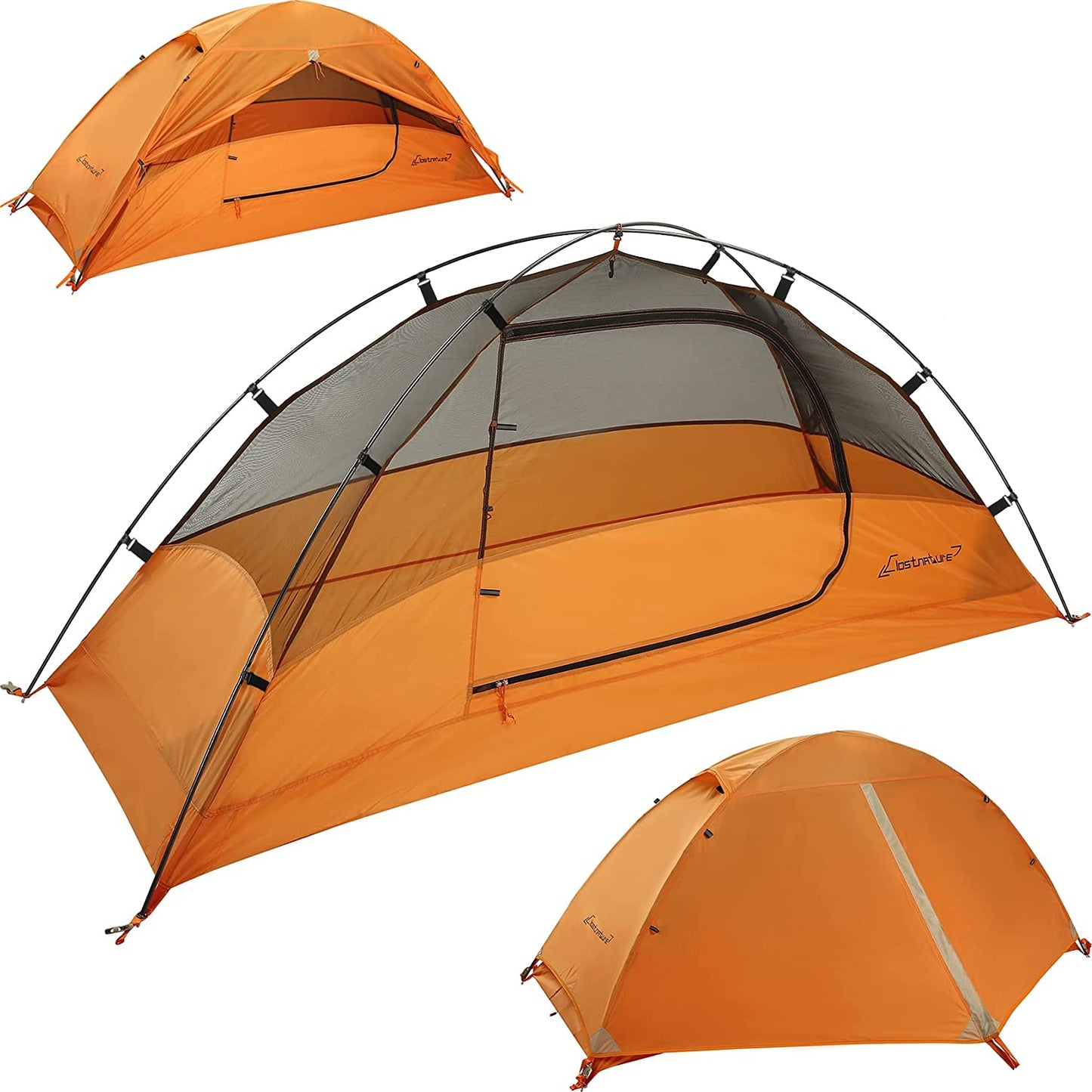 1-Person Tent for Backpacking - Ultralight One Person Backpacking Tent, Hiking Tent for One Man, Solo, Single Person