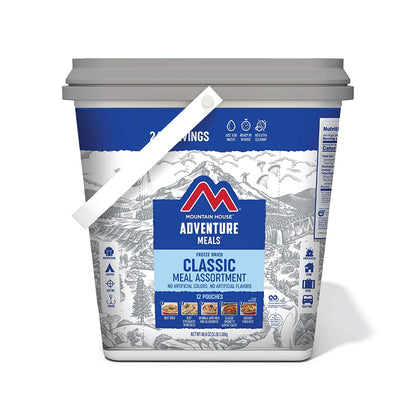 Classic Bucket | Freeze Dried Backpacking & Camping Food | 24 Servings