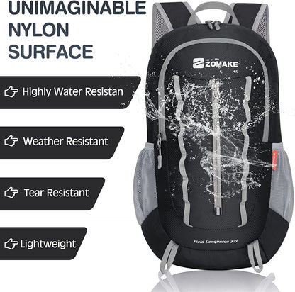 Packable Hiking Backpack Water Resistant:32L Lightweight Foldable Backpacks - Small Packable Back Pack for Travel