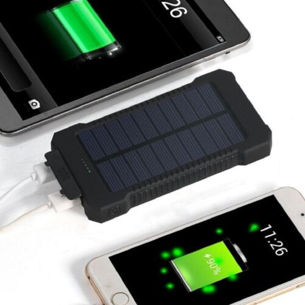 2023 Super 5000000Mah 2 USB Portable Charger Solar Power Bank for Cell Phone, Green