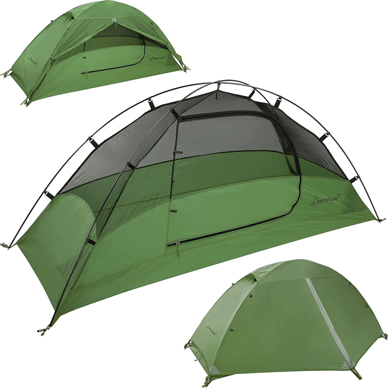 1-Person Tent for Backpacking - Ultralight One Person Backpacking Tent, Hiking Tent for One Man, Solo, Single Person