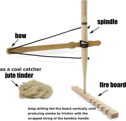 Bow Drill Kit Fire Starter