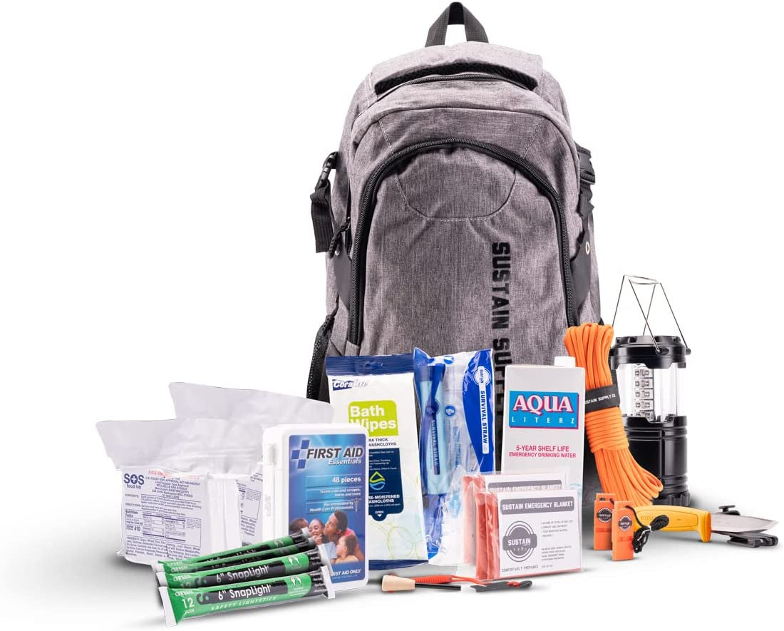 Ultimate 2-4 Person Emergency Survival Kit: Be Prepared for Any Disaster with our All-Inclusive Go-Bag, Packed with Essential Supplies for 72 Hours of Safety and Comfort!