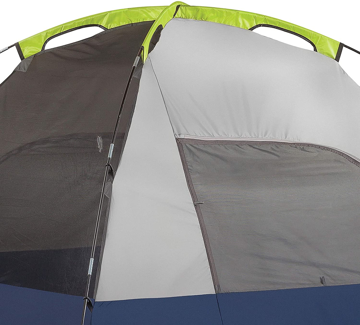 Coleman Sundome Camping Tent, 2/3/4/6 Person Dome Tent with Easy Setup, Included Rainfly and Weathertec Floor to Block Out Water, 2 Windows and 1 Ground Vent for Air Flow with Charging E-Port Flap