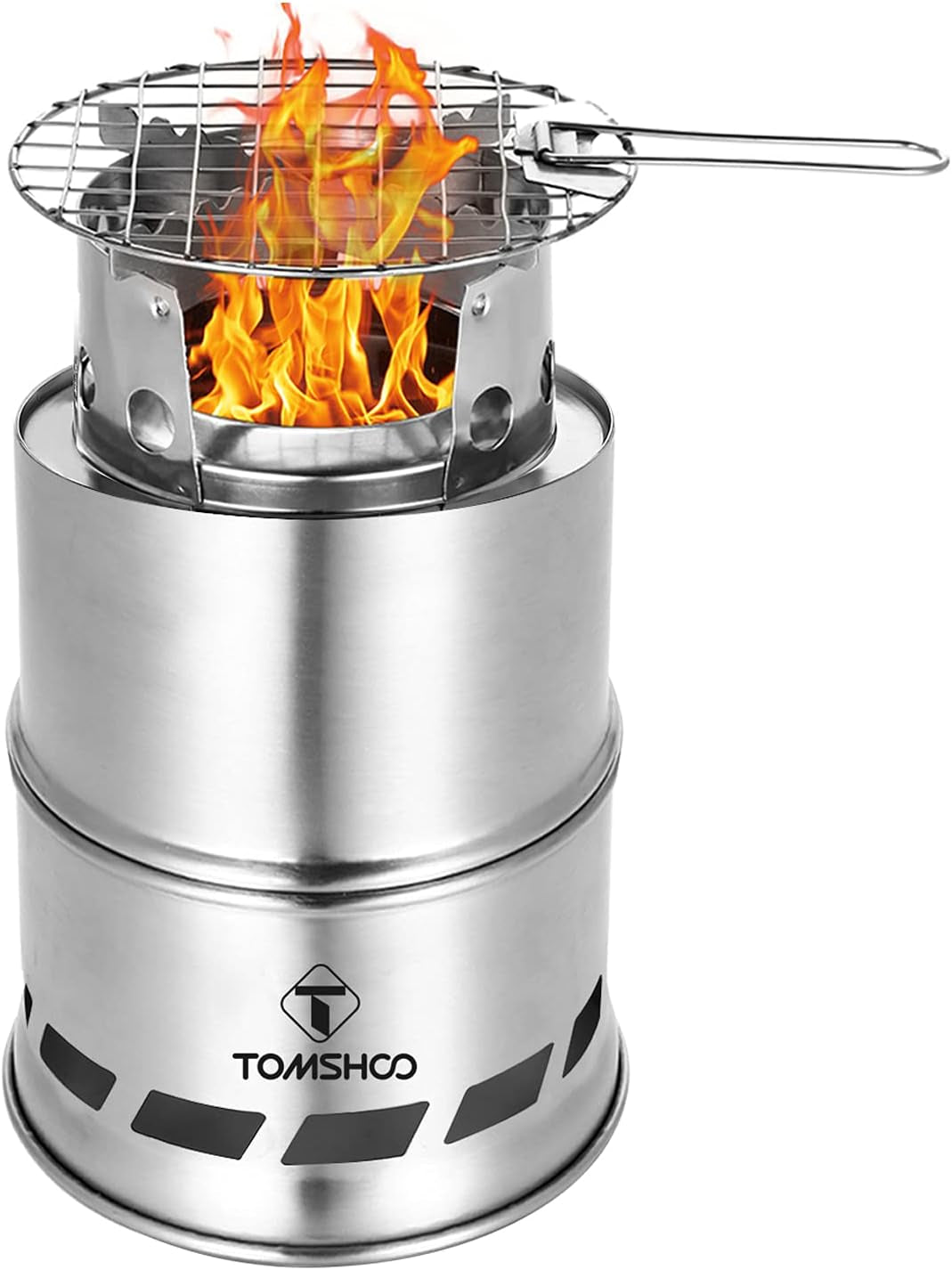 Portable, Foldable, Stainless Steel, Burning Backpacking Stove