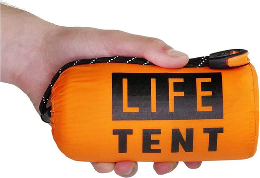 Life Tent Emergency Survival Shelter – 2 Person Emergency Tent – Use as Survival Tent, Emergency Shelter, Tube Tent, Survival Tarp - Includes Survival Whistle & Paracord